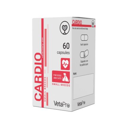 VETAPRO CARDIO 60CAPS/CUT SANATATE CARDIOVASCULARA CAINI SI PISICI RASE MICI