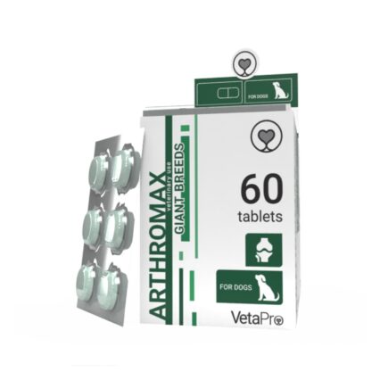 VETAPRO ARTHROMAX 60TAB/CUT SUPORT ARTICULATII SI CARTILAJE CAINI RASE GIGANTICE