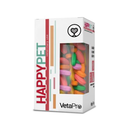 VETAPRO HAPPY PET 60TAB/CUT COMPLEX MULTIVITAMINE SI MINERALE CAINI ADULTI