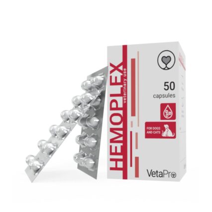 VETAPRO HEMOPLEX 50CAPS/CUT SANATATE CARDIOVASCULARA CAINI SI PISICI