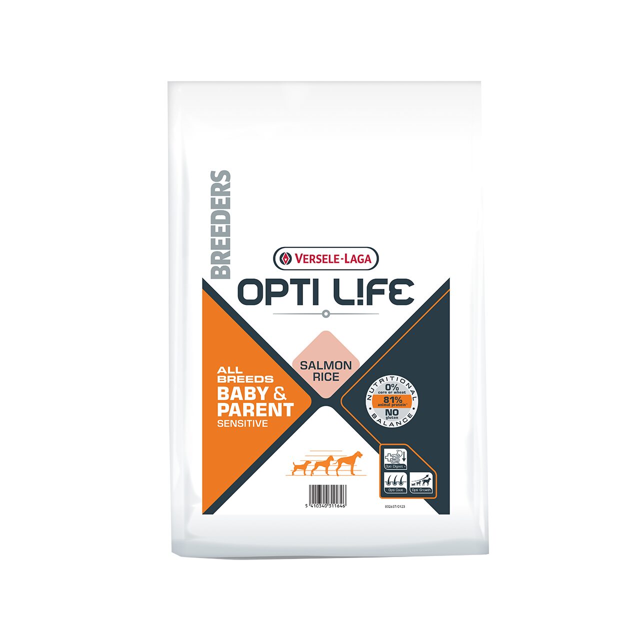 VERSELE LAGA OPTI LIFE BABY&PARENT SENSITIVE HRANA USCATA CAINI DE TOATE RASELE 20KG