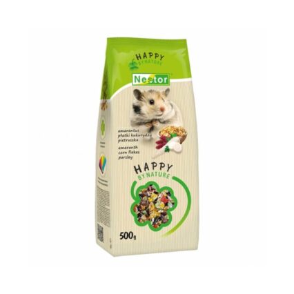 HRANA USCATA PENTRU HAMSTERI NESTOR HAPPY BY NATURE 500G