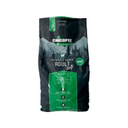 HRANA USCATA PENTRU CAINI SUPER PREMIUM CHICOPEE HNL SOFT MAXI ADULT OSTRICH&POTATO 12KG