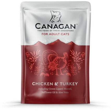 Hrana umeda pentru pisici Canagan Adult cu pui si curcan 85 g