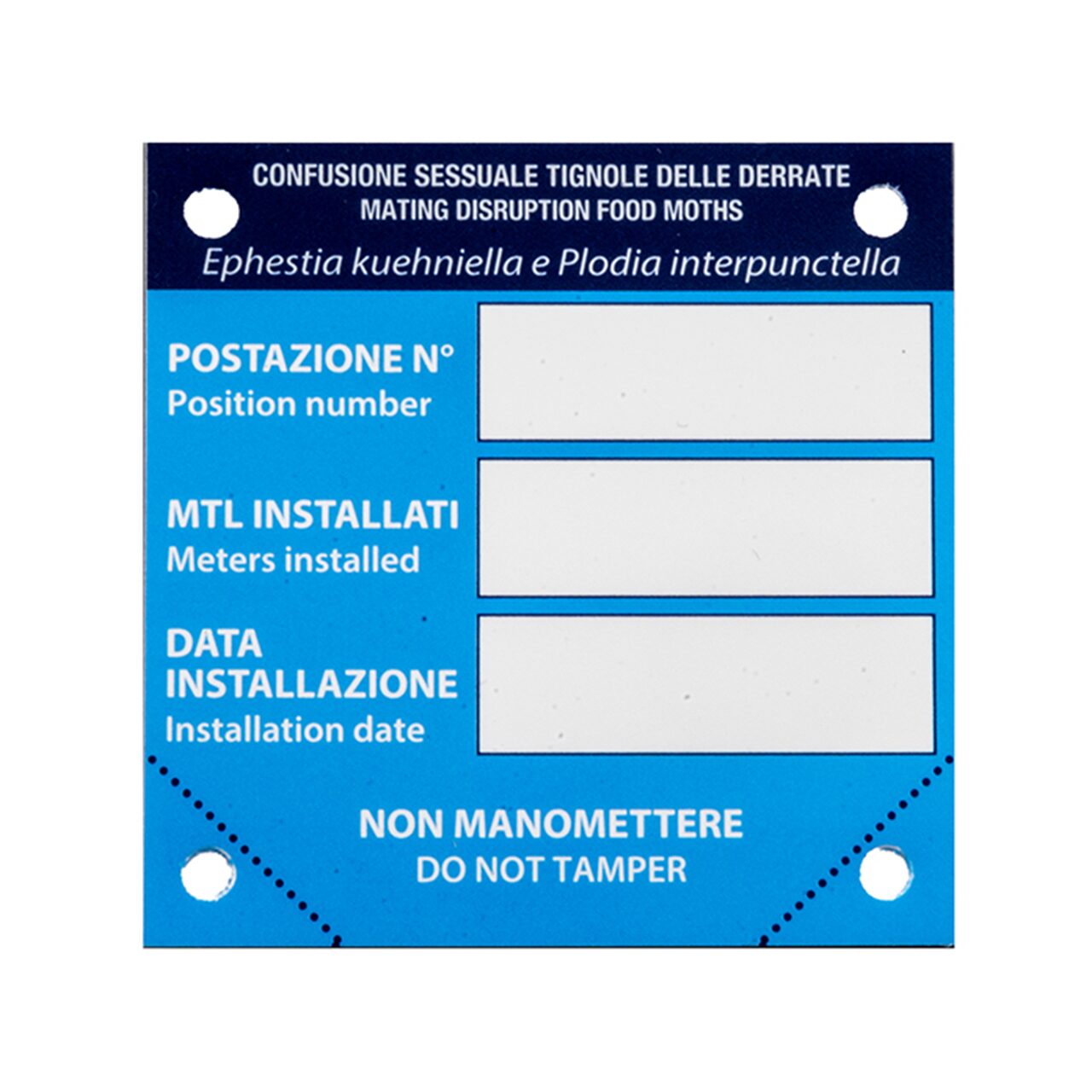 TWIST-TIE INDICATOR ISTORIC APLICARE CABLU FEROMON 7x7CM