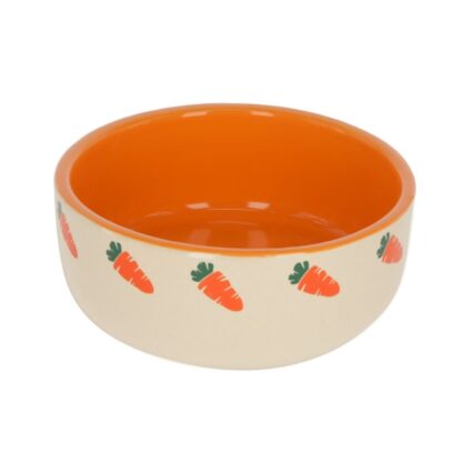 KERBL BOL CERAMIC ROZATOARE MODEL MORCOVI 750ML FI=14.5CM