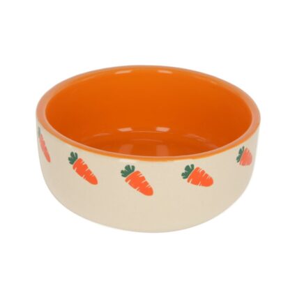 KERBL BOL CERAMIC ROZATOARE MODEL MORCOVI 500ML FI=13CM