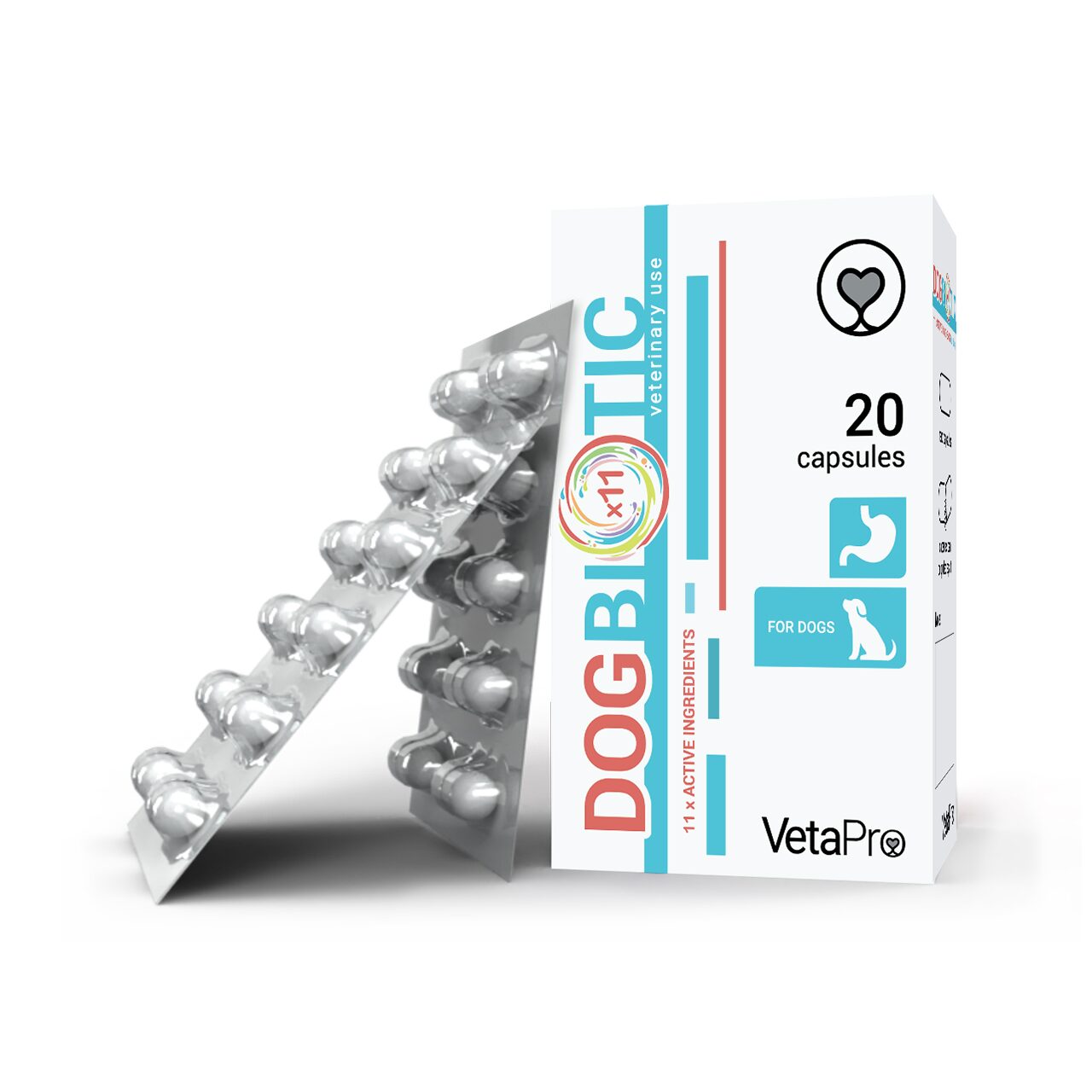 VETAPRO DOGBIOTIC 20CAPS/CUT SUPORT DIGESTIV CAINI