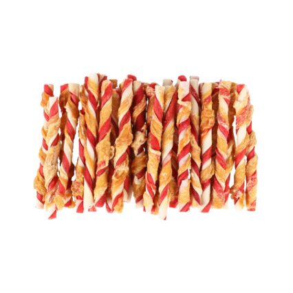 FLAMINGO RECOMPENSE PENTRU CAINI BATON MULTICOLOR PIELE+PUI 30x12CM 350G