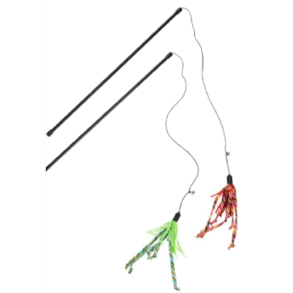 Jucarie pentru pisici undita Codite Nylon 50 cm