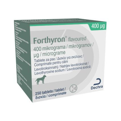 FORTHYRON TRATAMENT HIPOTIROIDISM CANIN 400 MCG*250 TB PALATABILE