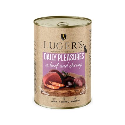 LUGER'S HRANA UMEDA CONSERVA PISICI CU VITA & CREVETI 400G