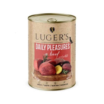 LUGER'S HRANA UMEDA CONSERVA CAINI CU VITA & CARTOF 400G