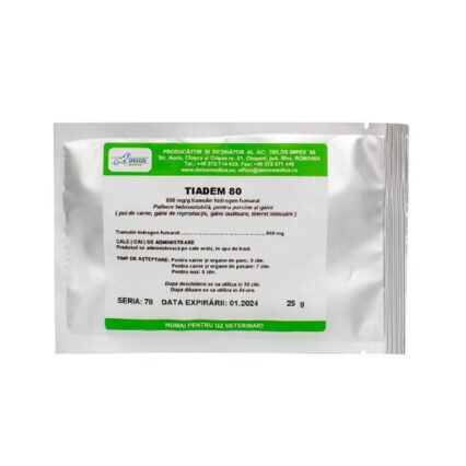 TIADEM 80 ANTIINFECTIOS PULBERE ORALA GAINI SI PORCI 25G