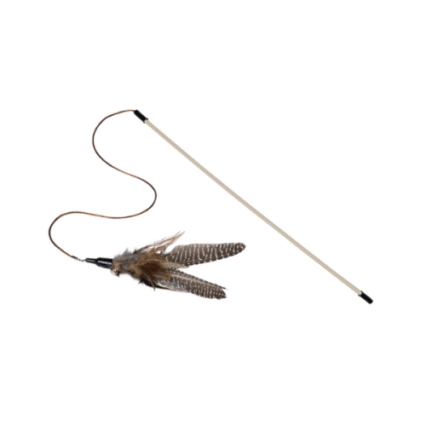 Jucarie pentru pisici Nobby Jucarie undita cu pene 46 cm