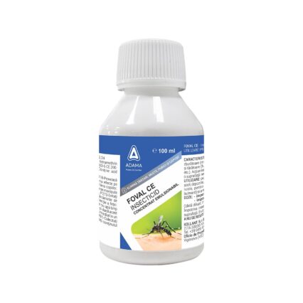 FOVAL CE INSECTICID PENTRU COMBATEREA TANTARILOR, MUSTELOR, PURICILOR SI CAPUSELOR 100ML