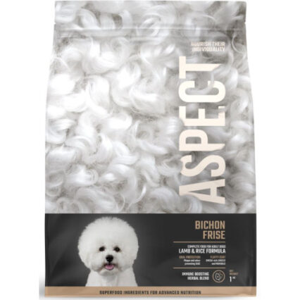 Hrana uscata pentru caini Aspect Bichon cu Miel si Orez 1 kg
