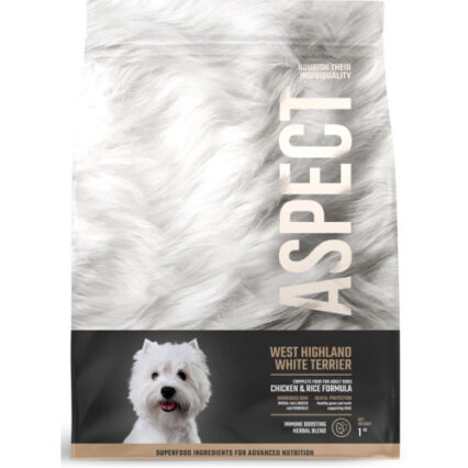 Hrana uscata pentru caini Aspect Highland White Terrier cu Pui si Orez 2,5 kg