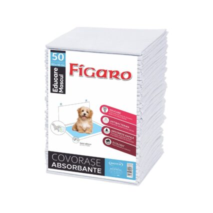 FIGARO EDUCARE MASCUL COVOR ABSORBANT PENTRU CAINI 60x45CM (50BUC/PCH)