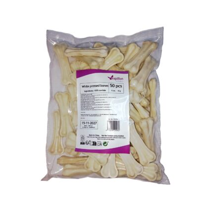 RECOMPENSE PENTRU CAINI OS PRESAT ALB 8CM 15G (50/SET)