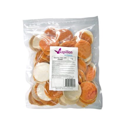 RECOMPENSE PENTRU CAINI OS MASTICABIL CHIPS CU PUI 1KG