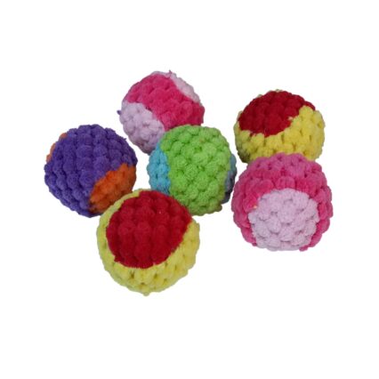 JUCARIE PENTRU PISICI SET 48 MINGI DIN PLUS CU CLOPETEL 5CM