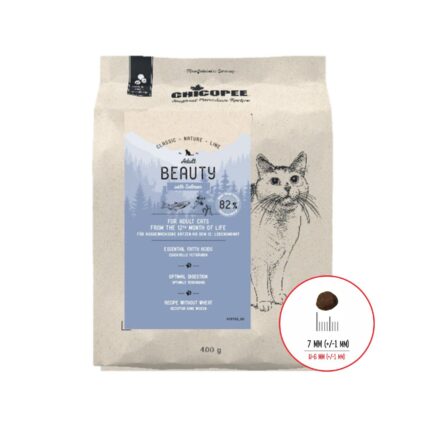 HRANA USCATA PENTRU PISICI SUPER PREMIUM CHICOPEE CNL ADULT BEAUTY SALMON 400G