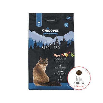 HRANA USCATA PENTRU PISICI SUPER PREMIUM CHICOPEE HNL STERILIZED 400G