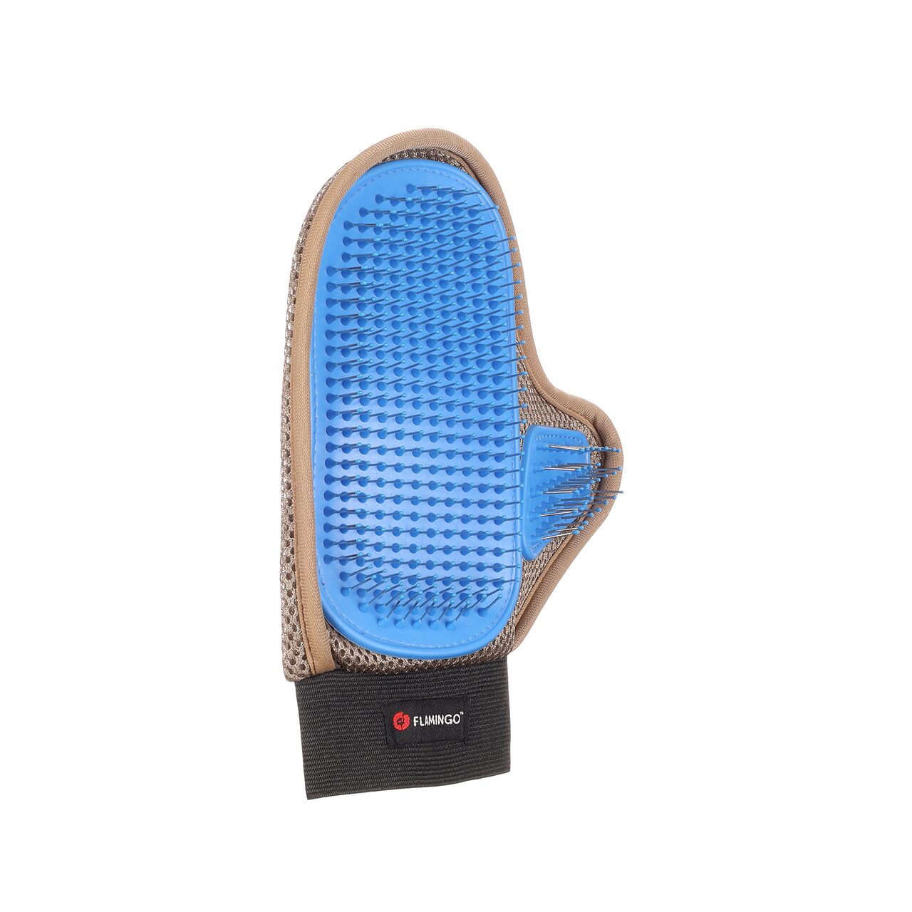 MANUSA PENTRU CAINI 2-IN-1 PERIAJ SI MASAJ PIENNA FLAMINGO 24x18x2.5 CM