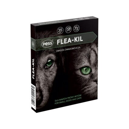 PESS ZGARDA ANTIPARAZITARA CU GERANIOL CAINI TALIE MICA SI PISICI FLEA-KIL 35CM