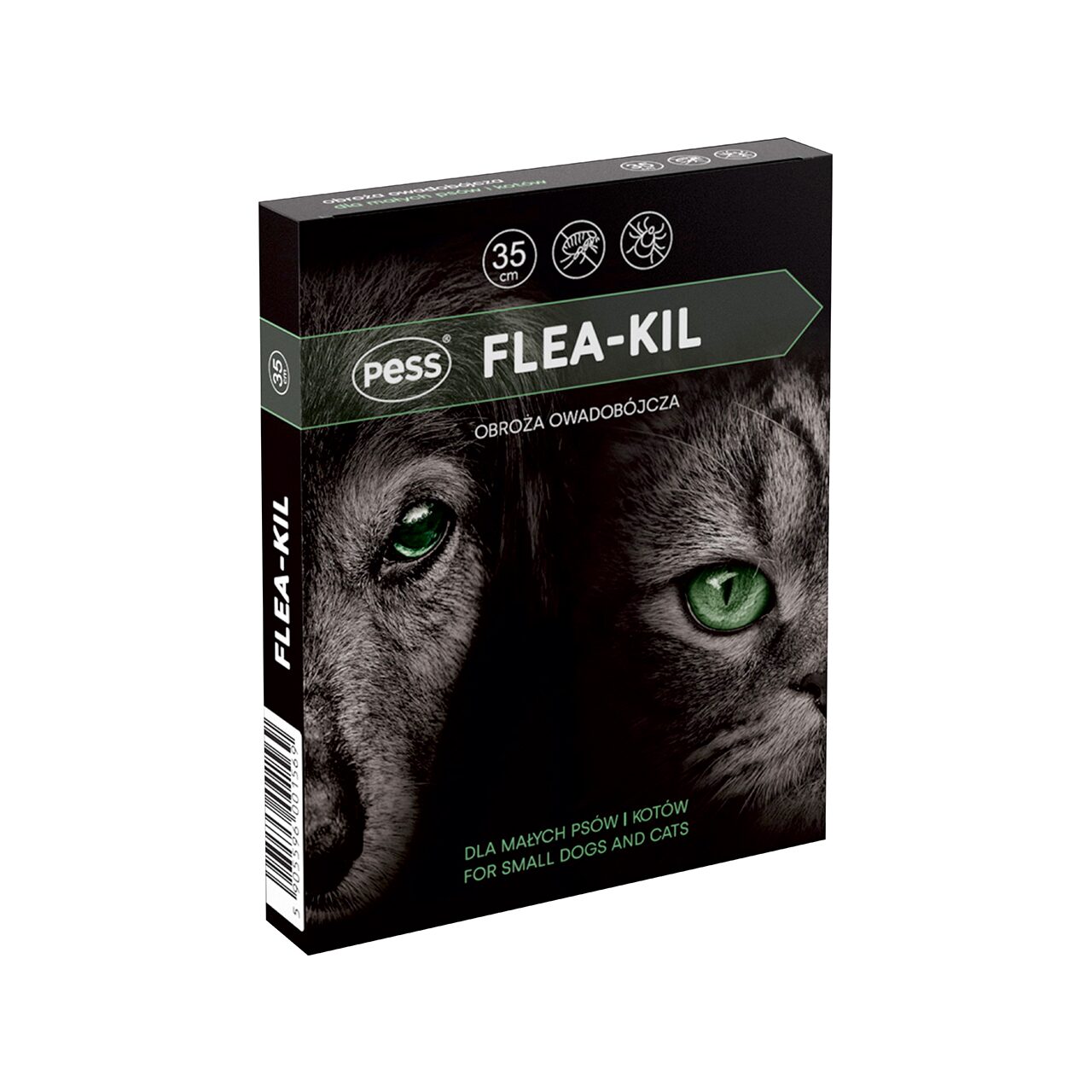 PESS ZGARDA ANTIPARAZITARA CU GERANIOL CAINI TALIE MICA SI PISICI FLEA-KIL 35CM