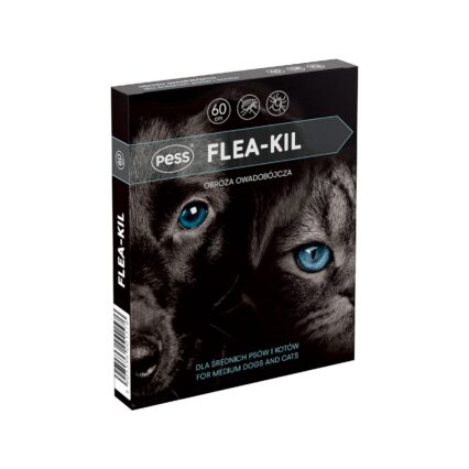 PESS ZGARDA ANTIPARAZITARA CU GERANIOL CAINI TALIE MEDIE FLEA-KIL 60CM