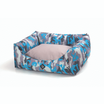 Culcus pentru caini Leopet Rody Army Blue 60x70 cm