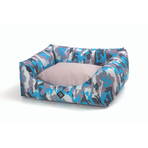 Culcus pentru caini Leopet Rody Army Blue 60x70 cm
