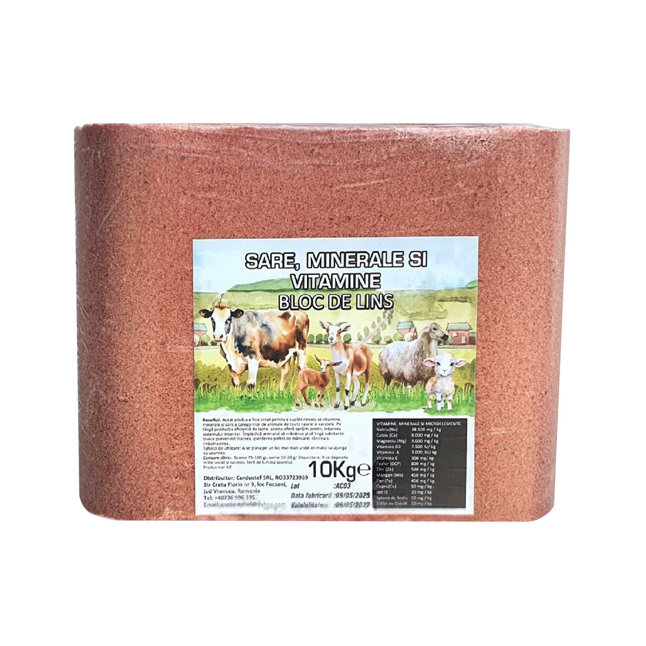 BLOC DE SARE MINERALIZATA CU VITAMINE 10KG