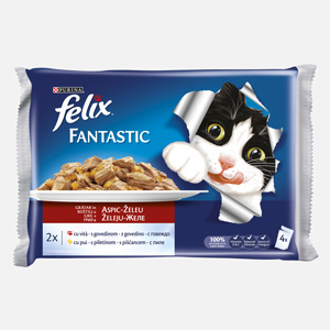 Felix Fantastic multipack vita si pui 4 x 100 g