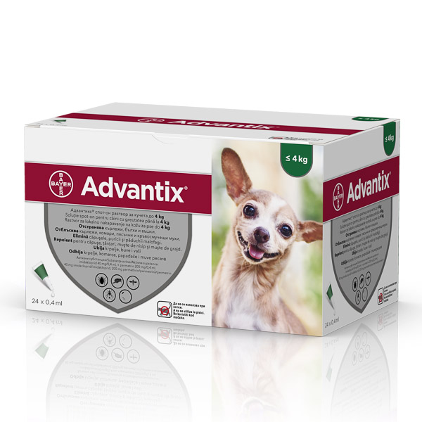 Advantix 40 (sub 4 kg) x 24 pipete