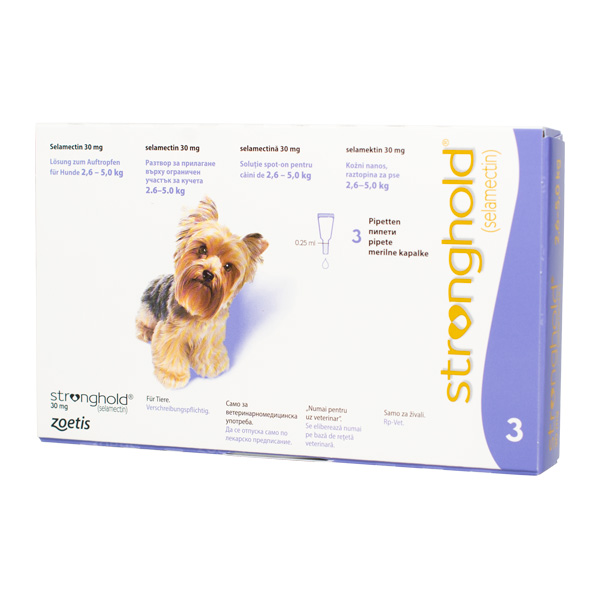Stronghold 30 mg 2.5-5 kg x 3 pipete