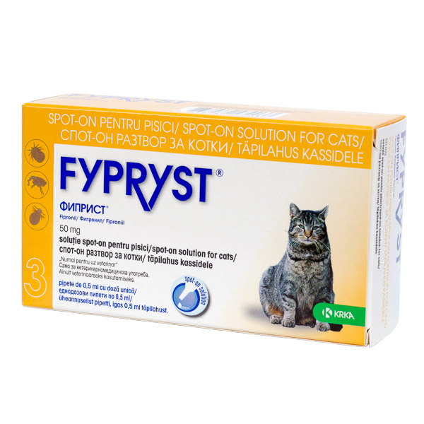 Fypryst Cat x 3 pipete