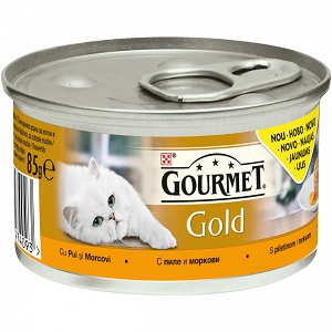 Gourmet Gold Savoury Cake cu pui si morcovi 85 g