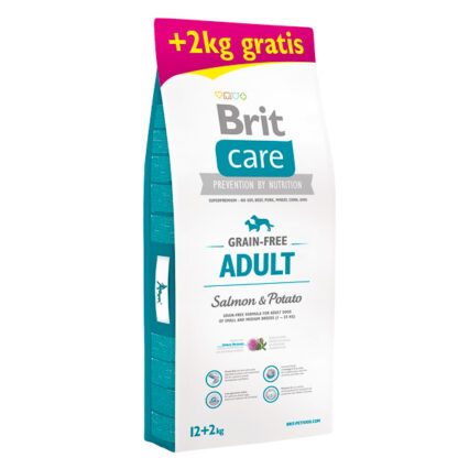 Brit Care GF Adult Salmon and Potato 12+2 kg