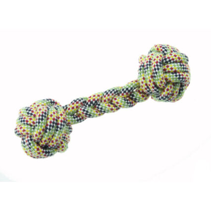 Jucarie pentru caini gantera din sfoara Enjoy 20 cm