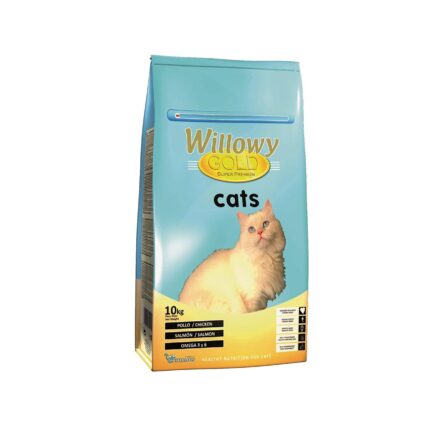 WILLOWY GOLD HRANA USCATA PENTRU PISICI CU PUI SI SOMON 10KG