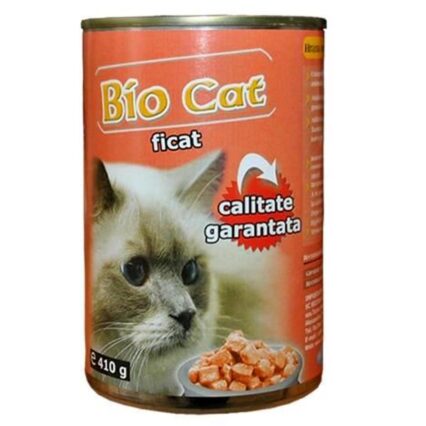 HRANA UMEDA PENTRU PISICI BIOCAT FICAT 410GR(24BUC/BAX)