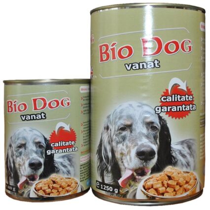 HRANA UMEDA PENTRU CAINI BIODOG VANAT 1250GR (12BUC/BAX)