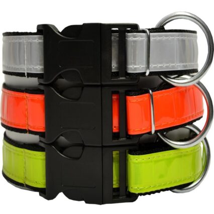 ZGARDA NYLON PENTRU CAINI  MILAN REFLECTORIZANTA 80CM*2.5CM