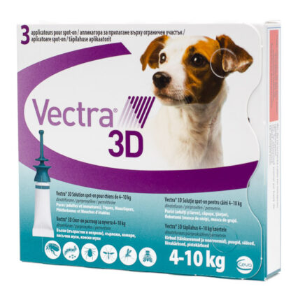 Vectra 3D Dog 4-10 kg x 3 pipete