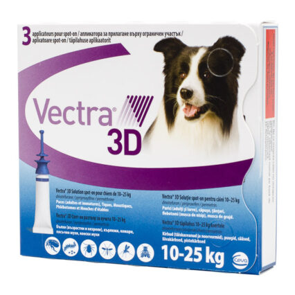 Vectra 3D Dog 10-25 kg x 3 pipete