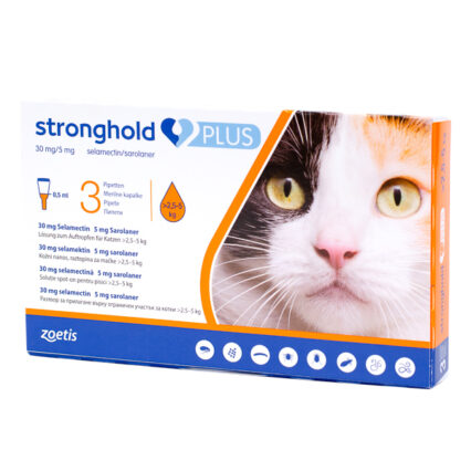 Stronghold Plus 30 mg 2.5 - 5 kg x 3 pipete