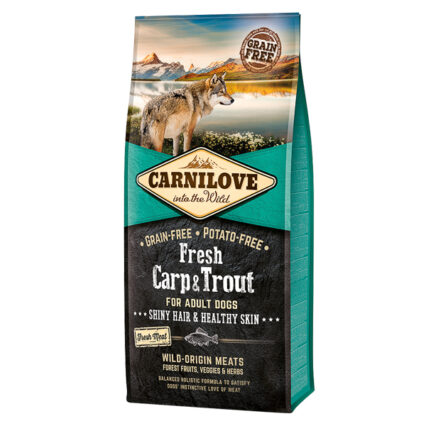 Carnilove Fresh Carp & Trout, Healthy Skin for Adult Dogs 12 kg